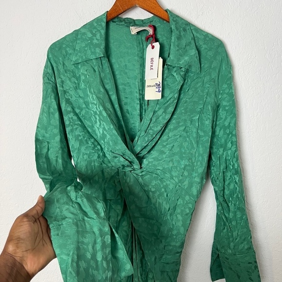 NEW Zadig & Voltaire Rozo Jac Leo Silk Dress - Picture 3 of 7